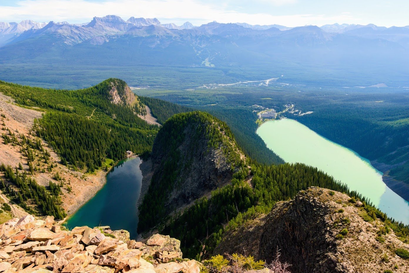 View from Devil's Thumb in Banff NP