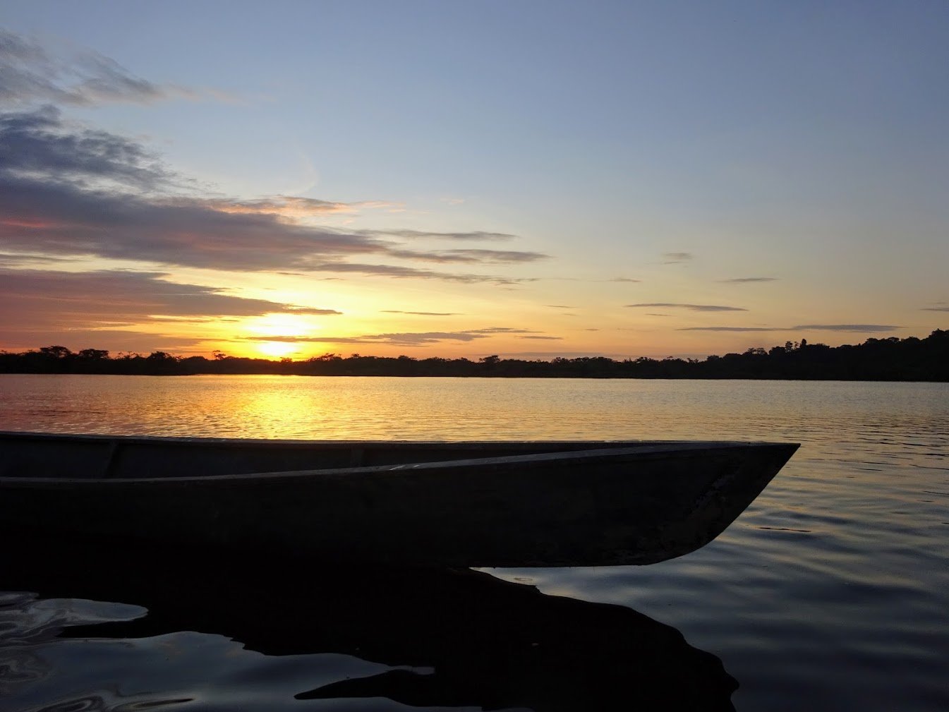 Sunset in Cuyabeno Wildlife Reserve, Ecuador