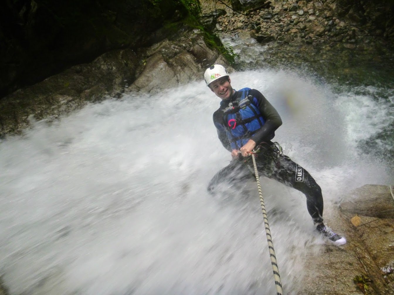 Canyoneering in Baños, Ecuador