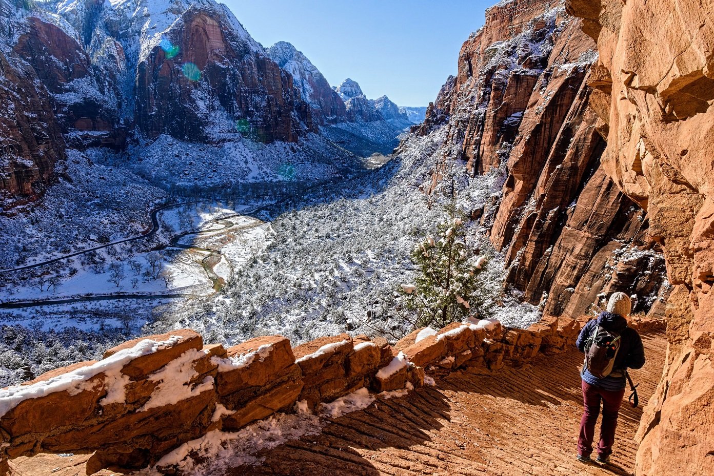 Descending from Angel's Landing, Zion NP, UT